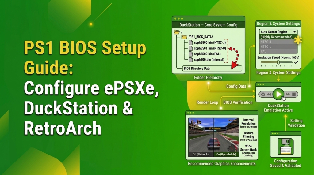 PS1 BIOS Setup Guide: Configure ePSXe, DuckStation & RetroArch